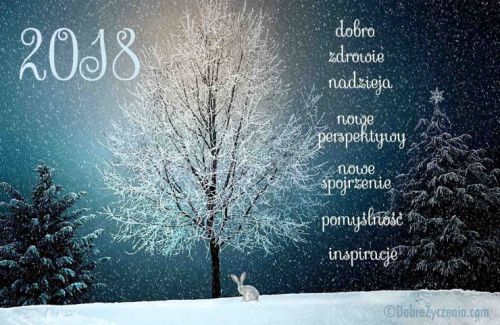 2018! Nowe spojrzenie, nowe inspiracje. Wszystkiego co dobre dla Ciebie!