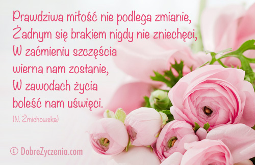 Prawdziwa miÅ‚oÅ›Ä‡ nie podlega zmianie.