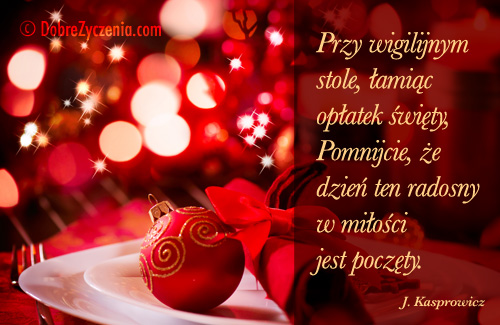 Przy wigilijnym stole, Å‚amiÄ…c opÅ‚atek Å›wiÄ™ty